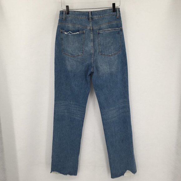 DL1961 Jerry High Rise Vintage straight jeans raw edge Westbrook distress new 27 - Picture 10 of 13